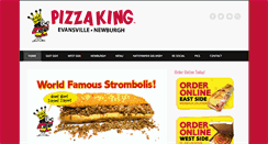 Desktop Screenshot of pizzakingevansville.com